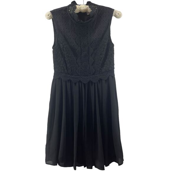 Devlin Dresses & Skirts - Devlin Emile Black Lace Bodice Babydoll Dress Women Size Small New